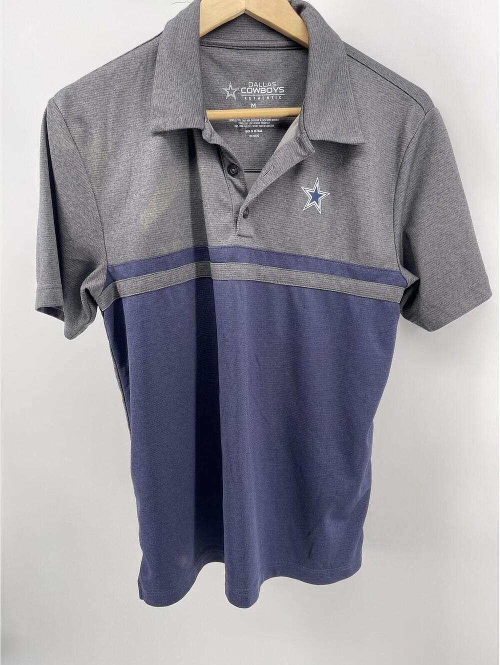 Dallas Cowboys Authentic Men's Blue NFL Football Size M